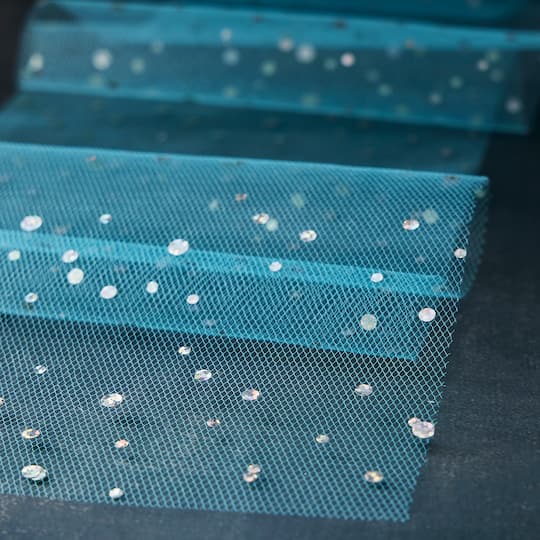 12 Pack: 6" x 8yd. Holographic Foil Dot Tulle by Celebrate It
